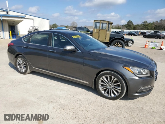 2017 Genesis G80 3.8L z VIN KMHGN4JE7HU199906, wystawiony jako Copart lot #84053374 z przebiegiem 117 132 mil mil oraz Szkoda całkowita • Salvage title. Historia ofert i sprzedaży dostępna na DreamBid. Obrazek 4.