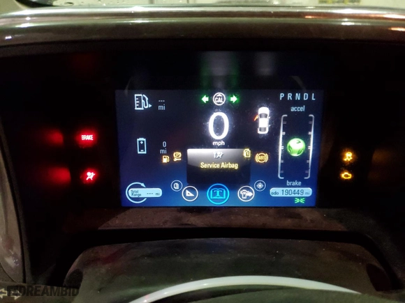 2013 Chevrolet Volt with VIN 1G1RB6E44DU109214, listed as a Copart auction lot 45185195 with 190,449 mi miles and Non Repairable. Bid and sale history available at carsss.com. Image 9.