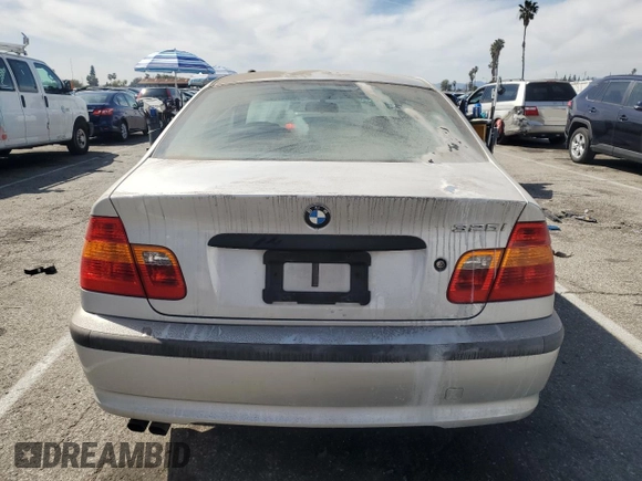 2002 BMW 3 Series 325i with VIN WBAEV33402KL76354, listed as a Copart auction lot 48049005 with 75,532 mi miles and Salvage Title. Bid and sale history available at carsss.com. Image 6.