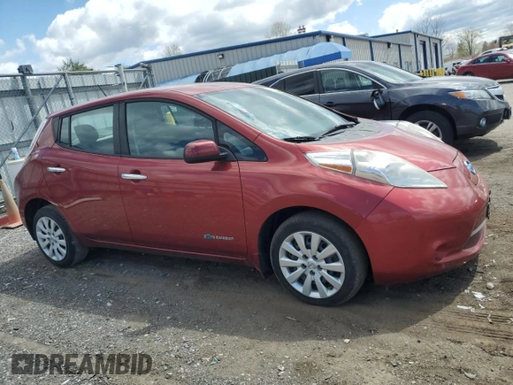 2015 Nissan LEAF SV with VIN 1N4AZ0CP5FC305087, listed as a Copart auction lot 53529845 with 125,344 mi miles and Salvage Title. Bid and sale history available at carsss.com. Image 4.