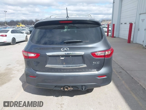 2013 Infiniti JX35 z VIN 5N1AL0MM2DC348245, wystawiony jako IAAI lot #41985096 z przebiegiem 130 127 mil mil oraz . Historia ofert i sprzedaży dostępna na DreamBid. Obrazek 16.