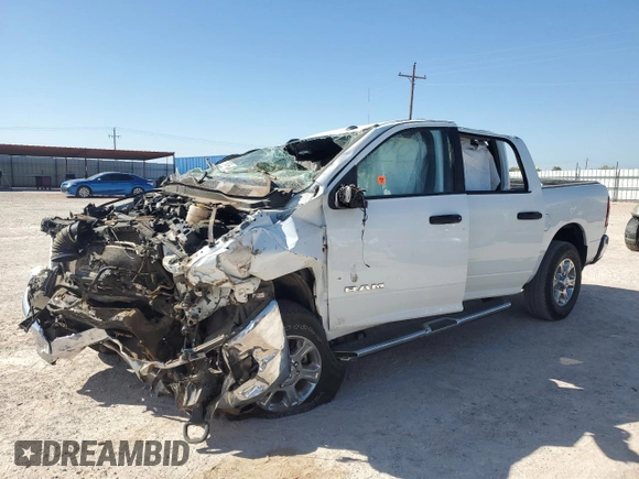 2024 Ram 2500 Big Horn z VIN 3C6UR5DL0RG106165, wystawiony jako Copart lot #71636334 z przebiegiem Nie podano mil oraz Szkoda całkowita • Salvage title. Historia ofert i sprzedaży dostępna na DreamBid. Obrazek 1.