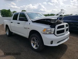 2015 Ram 1500 Express with VIN 1C6RR7KTXFS696481, listed as a Copart auction lot 61345755 with 225,599 mi miles and Salvage title. Bid and sale history available at DreamBid. Image 4.