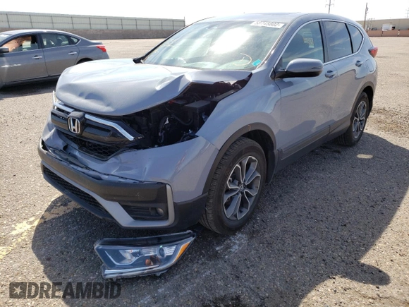 2022 Honda CR-V EX with VIN 2HKRW2H57NH631226, listed as a Copart auction lot 58745802 with 15,831 mi miles. Bid and sale history available at carsss.com. Image 2.