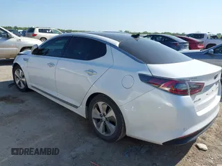 2015 Kia Optima Hybrid EX with VIN KNAGN4AD0F5085164, listed as a IAAI auction lot 41940584 with 129,841 mi miles. Bid and sale history available at carsss.com. Image 3.