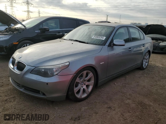 2006 BMW 5 Series 550i with VIN WBANB53586CP02981, listed as a Copart auction lot 84903254 with 124,132 mi miles and Salvage Title. Bid and sale history available at DreamBid. Image 1.