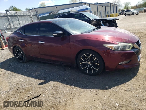2017 Nissan Maxima SV with VIN 1N4AA6AP1HC456587, listed as a Copart auction lot 53785315 with 193,538 mi miles and Salvage Title. Bid and sale history available at carsss.com. Image 4.