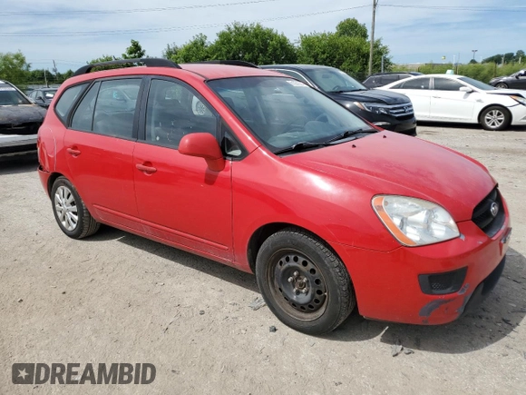 2009 Kia Rondo LX Base with VIN KNAFG528797273170, listed as a Copart auction lot 61351024 with 209,296 mi miles and Salvage Title. Bid and sale history available at carsss.com. Image 4.