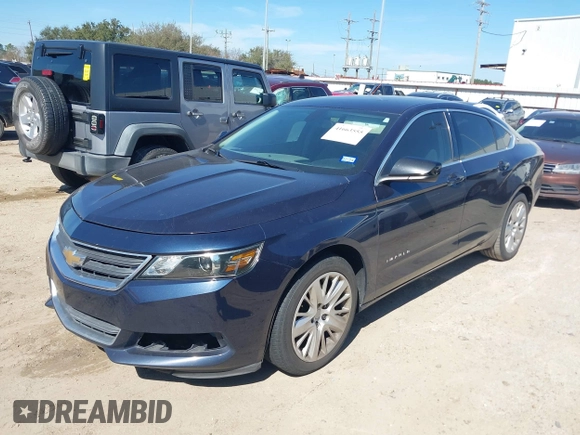 2017 Chevrolet Impala LS with VIN 2G11Z5S37H9196690, listed as a IAAI auction lot 41663555 with 108,283 mi miles and . Bid and sale history available at DreamBid. Image 2.