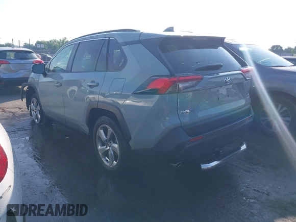 2021 Toyota RAV4 Hybrid LE with VIN JTMB6RFV3MD038562, listed as a IAAI auction lot 42576852 with 27,463 mi miles and . Bid and sale history available at DreamBid. Image 3.