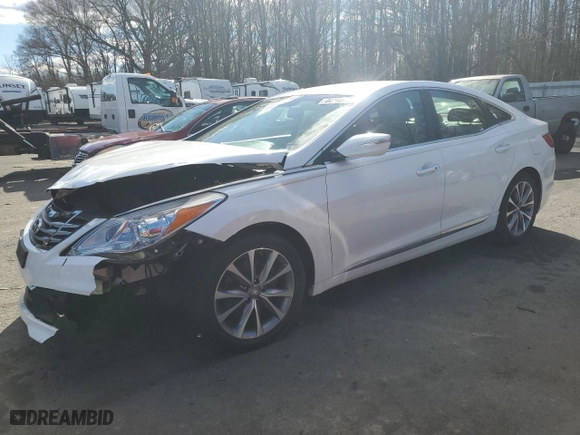 2015 Hyundai Azera with VIN KMHFG4JG6FA473991, listed as a Copart auction lot 44105795 with 0 mi miles and Salvage Title. Bid and sale history available at carsss.com. Image 1.