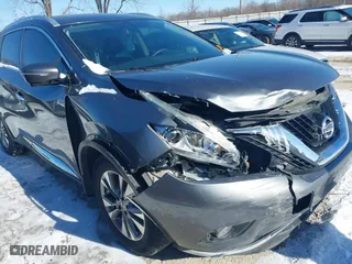 2015 Nissan Murano S with VIN 5N1AZ2MH0FN248486, listed as a IAAI auction lot 41362472 with 173,510 mi miles. Bid and sale history available at carsss.com. Image 6.