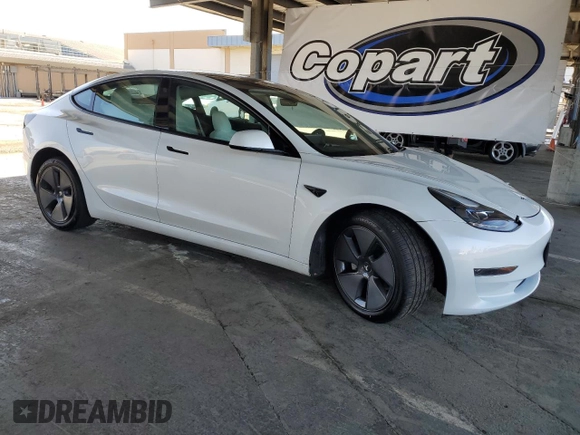 2023 Tesla Model 3 z VIN 5YJ3E1EA5PF395116, wystawiony jako Copart lot #62768205 z przebiegiem 25 285 mil mil oraz Szkoda całkowita • Salvage title. Historia ofert i sprzedaży dostępna na DreamBid. Obrazek 4.
