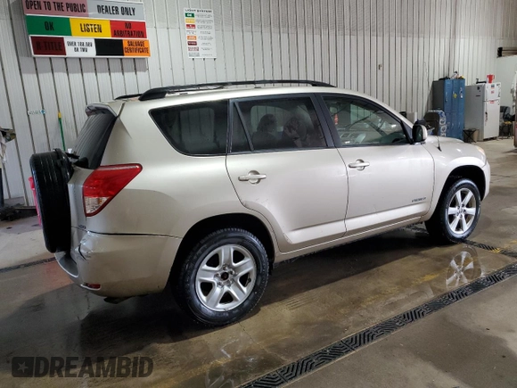 2006 Toyota RAV4 Limited with VIN JTMBD31V465045026, listed as a Copart auction lot 59300105 with 183,224 mi miles and Salvage title. Bid and sale history available at DreamBid. Image 3.