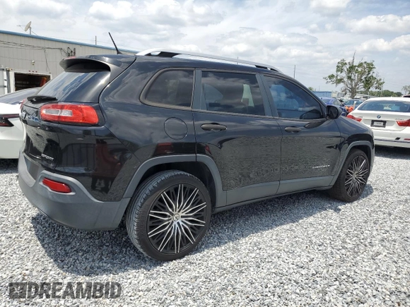 2015 Jeep Cherokee Sport with VIN 1C4PJLAB6FW657131, listed as a Copart auction lot 55533255 with 186,263 mi miles and Clean Title. Bid and sale history available at carsss.com. Image 3.