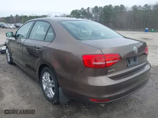 2015 Volkswagen Jetta Sedan 2.0L S with VIN 3VW2K7AJ6FM232169, listed as a IAAI auction lot 41734444 with 129,402 mi miles. Bid and sale history available at carsss.com. Image 3.