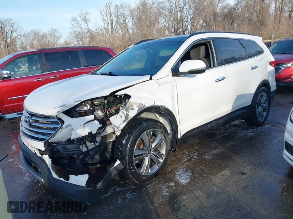 2016 Hyundai Santa Fe SE with VIN KM8SR4HF2GU133307, listed as a IAAI auction lot 41749584 with 120,391 mi miles. Bid and sale history available at carsss.com. Image 2.