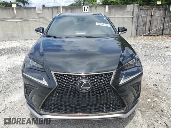 2021 Lexus NX 300 F Sport with VIN JTJSARBZ7M2200953, listed as a Copart auction lot 62469185 with 49,412 mi miles and Salvage title. Bid and sale history available at DreamBid. Image 5.