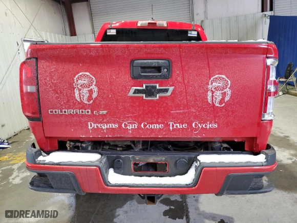 2019 Chevrolet Colorado 4WD Work Truck with VIN 1GCGTBEN4K1344918, listed as a Copart auction lot 43985245 with 111,834 mi miles and Salvage Title. Bid and sale history available at carsss.com. Image 6.