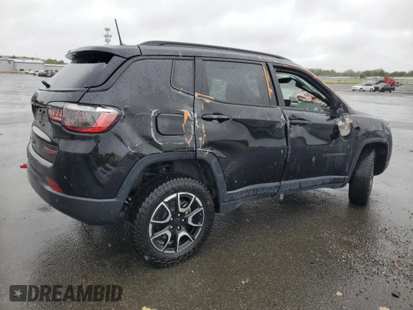 2024 Jeep Compass Trailhawk with VIN 3C4NJDDN6RT104623, listed as a Copart auction lot 57217045 with 15,306 mi miles and Salvage title. Bid and sale history available at DreamBid. Image 3.