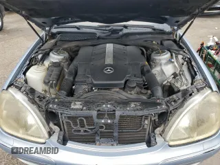 2002 Mercedes-Benz S-Class 4.3L with VIN WDBNG70J22A299862, listed as a Copart auction lot 71749794 with 0 mi miles and Non Repairable. Bid and sale history available at carsss.com. Image 11.
