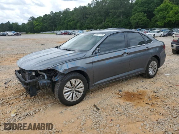 2019 Volkswagen Jetta S with VIN 3VWN57BU7KM243429, listed as a Copart auction lot 53852725 with 99,350 mi miles and Salvage title. Bid and sale history available at DreamBid. Image 1.