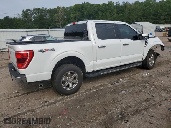 2021 Ford F-150 XL with VIN 1FTFW1E58MFB02149, listed as a Copart auction lot 60213045 with 117,142 mi miles and Salvage title. Bid and sale history available at DreamBid. Image 3.