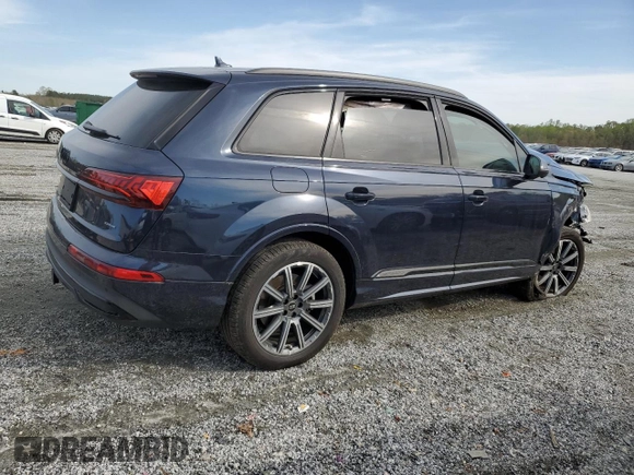 2023 Audi Q7 Premium Plus with VIN WA1LCBF79PD029871, listed as a Copart auction lot 51315265 with 24,036 mi miles and Salvage title. Bid and sale history available at DreamBid. Image 3.