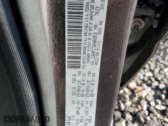 2019 Ram 1500 Laramie with VIN 1C6SRFDT3KN860915, listed as a Copart auction lot 85208584 with 118,902 mi miles and Salvage Title. Bid and sale history available at carsss.com. Image 12.