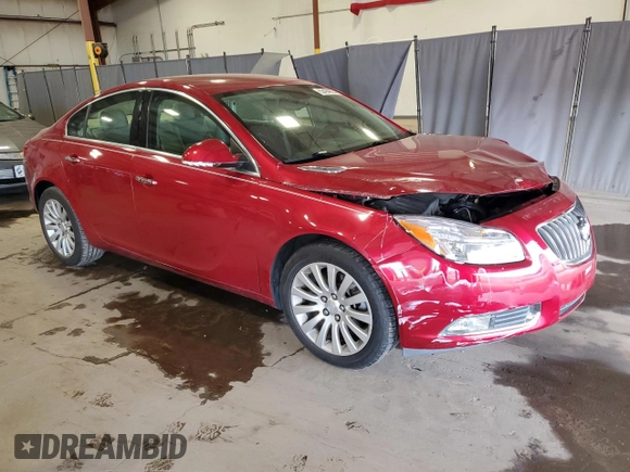 2013 Buick Regal Turbo Premium 1 with VIN 2G4GS5EV9D9164459, listed as a Copart auction lot 53494825 with 47,405 mi miles and Salvage Title. Bid and sale history available at carsss.com. Image 4.