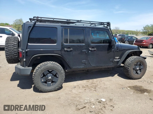 2017 Jeep Wrangler Unlimited Sahara with VIN 1C4BJWEG1HL541650, listed as a Copart auction lot 54393255 with 184,323 mi miles and Clean title. Bid and sale history available at DreamBid. Image 3.