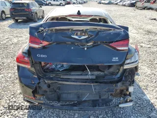 2017 Genesis G80 3.8L with VIN KMHGN4JE0HU176175, listed as a Copart auction lot 72131724 with 145,956 mi miles and Salvage Title. Bid and sale history available at carsss.com. Image 6.