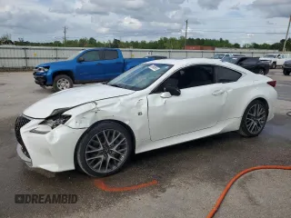 2015 Lexus RC 350 with VIN JTHSE5BC9F5000457, listed as a Copart auction lot 51968995 with 105,413 mi miles and Salvage Title. Bid and sale history available at carsss.com. Image 1.