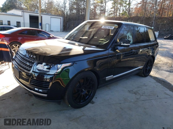 2017 Land Rover Range Rover z VIN SALGR2FK3HA352061, wystawiony jako Copart lot #89374395 z przebiegiem 58 085 mil mil oraz Szkoda całkowita • Salvage title. Historia ofert i sprzedaży dostępna na DreamBid. Obrazek 1.