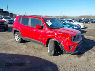 2021 Jeep Renegade Latitude with VIN ZACNJDBB3MPN36141, listed as a IAAI auction lot 41310587 with 64,429 mi miles. Bid and sale history available at carsss.com. Image 1.