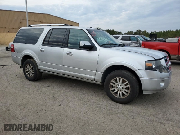 2012 Ford Expedition EL Limited with VIN 1FMJK1K58CEF39708, listed as a Copart auction lot 43539715 with 166,395 mi miles and Salvage Title. Bid and sale history available at carsss.com. Image 4.