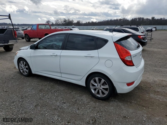 2014 Hyundai Accent SE with VIN KMHCU5AE6EU194568, listed as a Copart auction lot 46451645 with 70,976 mi miles and Salvage Title. Bid and sale history available at carsss.com. Image 2.