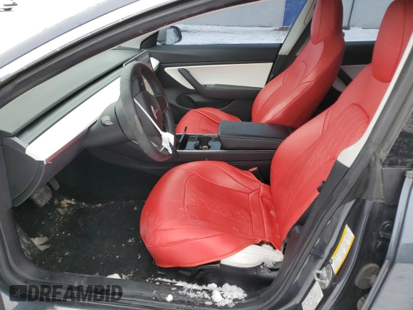 2019 Tesla Model 3 Mid Range with VIN 5YJ3E1EA1KF528950, listed as a Copart auction lot 43344475 with 57,272 mi miles and Clean Title. Bid and sale history available at DreamBid. Image 7.