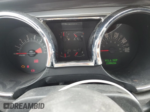 2006 Ford Mustang Standard with VIN 1ZVFT84N365233868, listed as a Copart auction lot 79687174 with 210,062 mi miles and Clean Title. Bid and sale history available at carsss.com. Image 9.