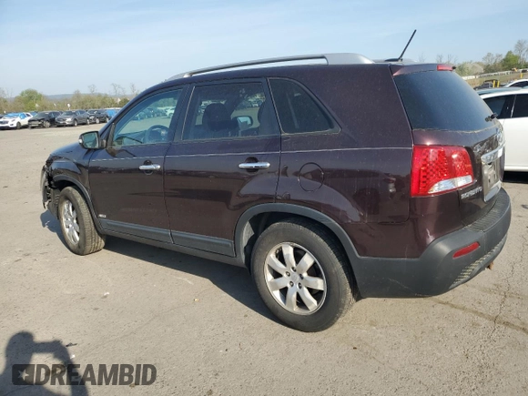 2011 Kia Sorento LX with VIN 5XYKTCA12BG128360, listed as a Copart auction lot 54134255 with 110,535 mi miles and Salvage Title. Bid and sale history available at DreamBid. Image 2.