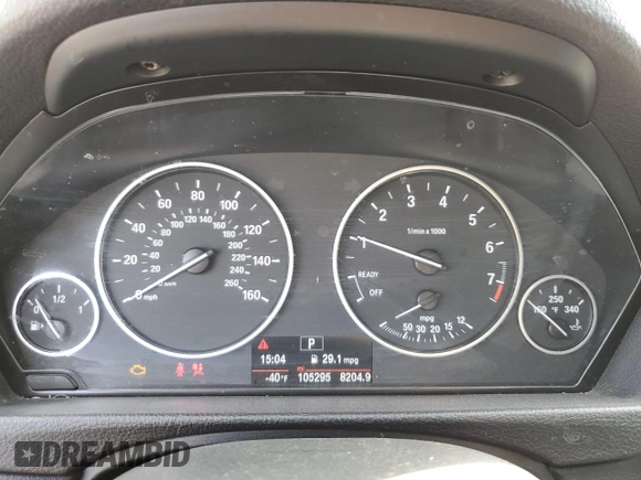 2017 BMW 3 Series 320i with VIN WBA8E1G50HNU14368, listed as a Copart auction lot 48378995 with 105,295 mi miles and Salvage Title. Bid and sale history available at carsss.com. Image 9.