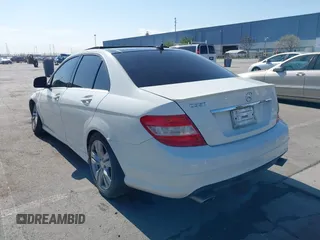 2009 Mercedes-Benz C-Class 3.5L Sport with VIN WDDGF56X39R068497, listed as a IAAI auction lot 41777330 with 123,790 mi miles. Bid and sale history available at carsss.com. Image 3.