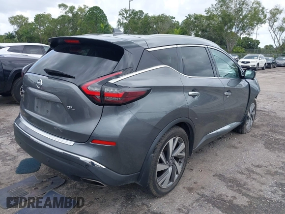 2021 Nissan Murano SL with VIN 5N1AZ2CJ1MC102594, listed as a IAAI auction lot 40584770 with 74,839 mi miles and . Bid and sale history available at DreamBid. Image 4.