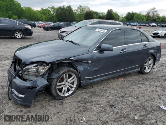 2013 Mercedes-Benz C 300 Sport with VIN WDDGF8AB0DG124719, listed as a Copart auction lot 54215515 with 123,520 mi miles and Salvage Title. Bid and sale history available at DreamBid. Image 1.