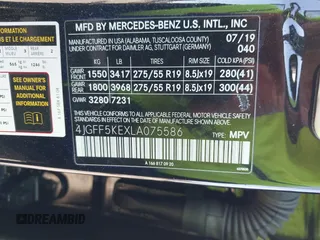 2020 Mercedes-Benz GLS 450 z VIN 4JGFF5KEXLA075586, wystawiony jako IAAI lot #41894133 z przebiegiem 34 225 mil mil oraz . Historia ofert i sprzedaży dostępna na DreamBid. Obrazek 9.