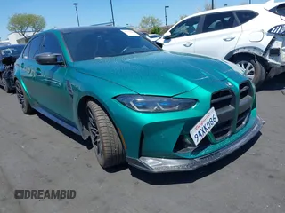 2022 BMW M3 Competition z VIN WBS33AY04NFM48348, wystawiony jako IAAI lot #42118600 z przebiegiem 40 214 mil mil oraz . Historia ofert i sprzedaży dostępna na DreamBid. Obrazek 1.