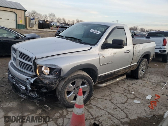 2005 Dodge 1500 SLT with VIN 1D7HA16N65J557253, listed as a Copart auction lot 85284264 with Not Provided miles and Salvage Title. Bid and sale history available at carsss.com. Image 1.