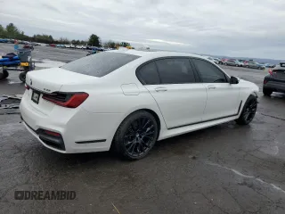 2021 BMW 7 Series 750i xDrive with VIN WBA7U2C06MCE49097, listed as a Copart auction lot 51900185 with 36,664 mi miles and Salvage title. Bid and sale history available at DreamBid. Image 3.