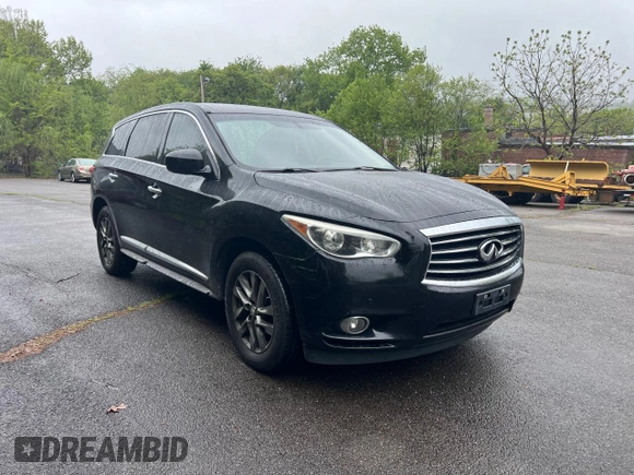 2013 Infiniti JX35 with VIN 5N1AL0MM5DC326840, listed as a Copart auction lot 78937184 with 180,891 mi miles and Clean Title. Bid and sale history available at carsss.com. Image 1.
