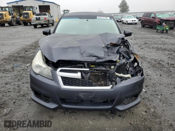2013 Subaru Legacy Premium with VIN 4S3BMBG61D3015260, listed as a Copart auction lot 83275104 with 111,810 mi miles and Salvage Title. Bid and sale history available at carsss.com. Image 5.